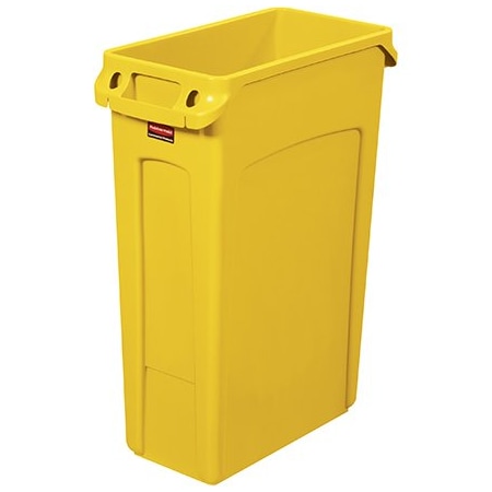 Rubbermaid Rubbermaid Slim Jim Trash Can - 23 Gallon, Yellow BUY00880177